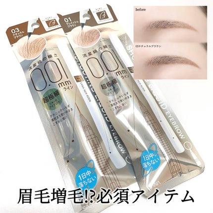 シューティングリキッドアイブロウ/サナ ニューボーン/リキッドアイブロウを使ったクチコミ(1枚目)