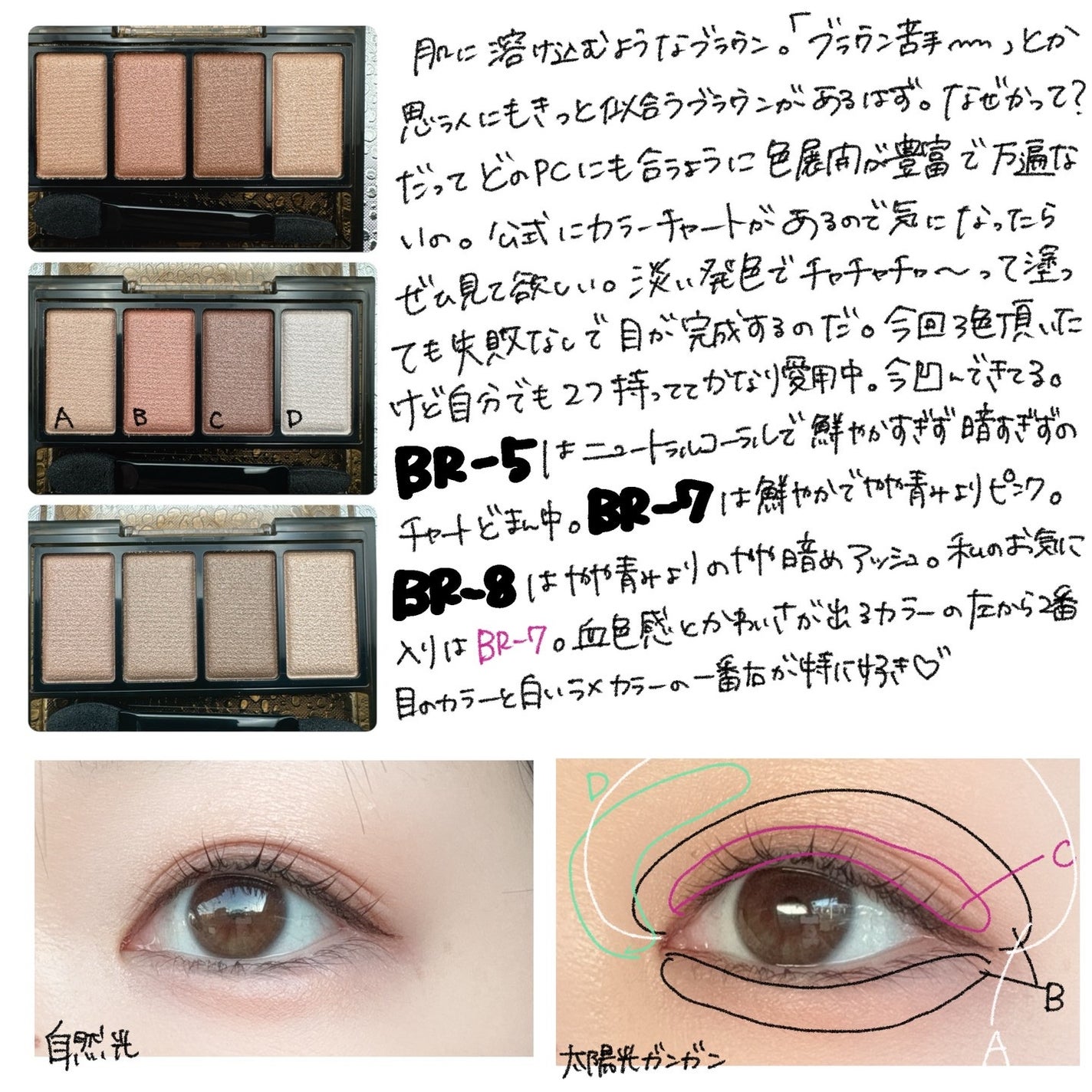 ケイト メロウブラウンアイズ/KATE/アイシャドウパレットを使ったクチコミ(3枚目)