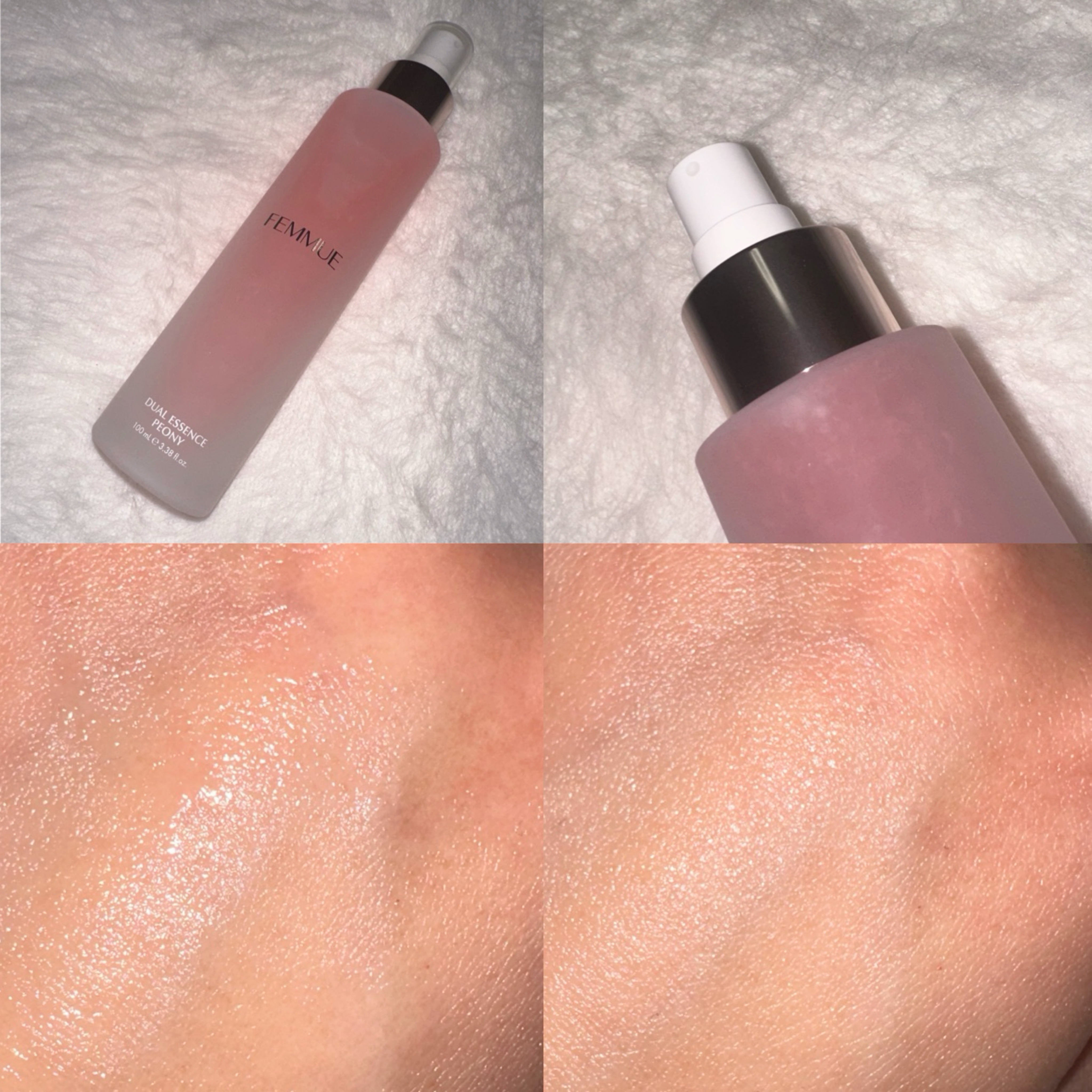デュアルエッセンス（ピオニー）［ミスト美容液］/FEMMUE/ミスト状化粧水を使ったクチコミ（2枚目）