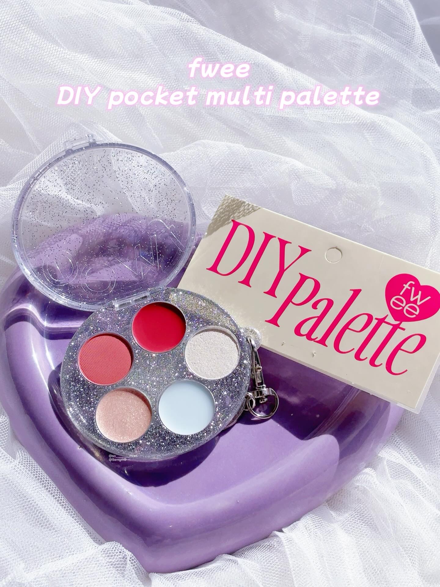 DIYポケットマルチパレット JS01 ロージーグレイズ/fwee/マルチパレットを使ったクチコミ（1枚目）