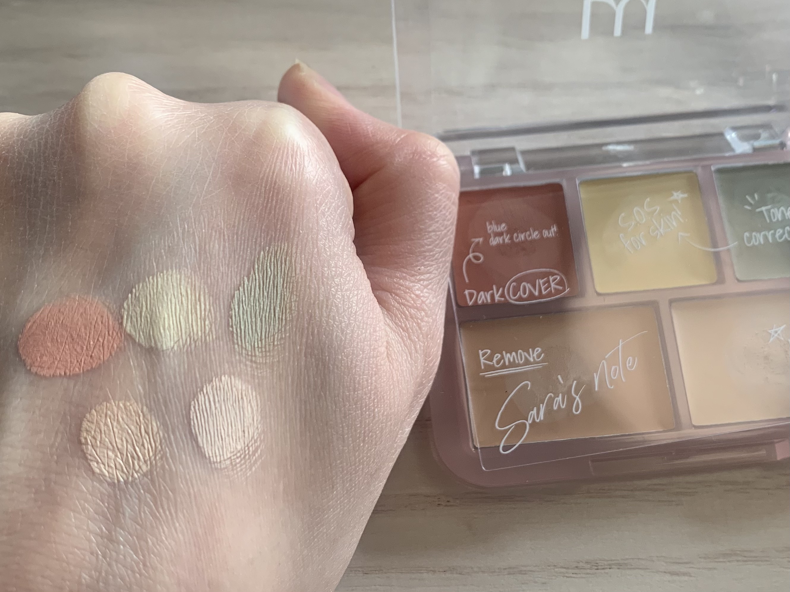 プロコンシーラーパレット/dasique/パレットコンシーラーを使ったクチコミ（2枚目）