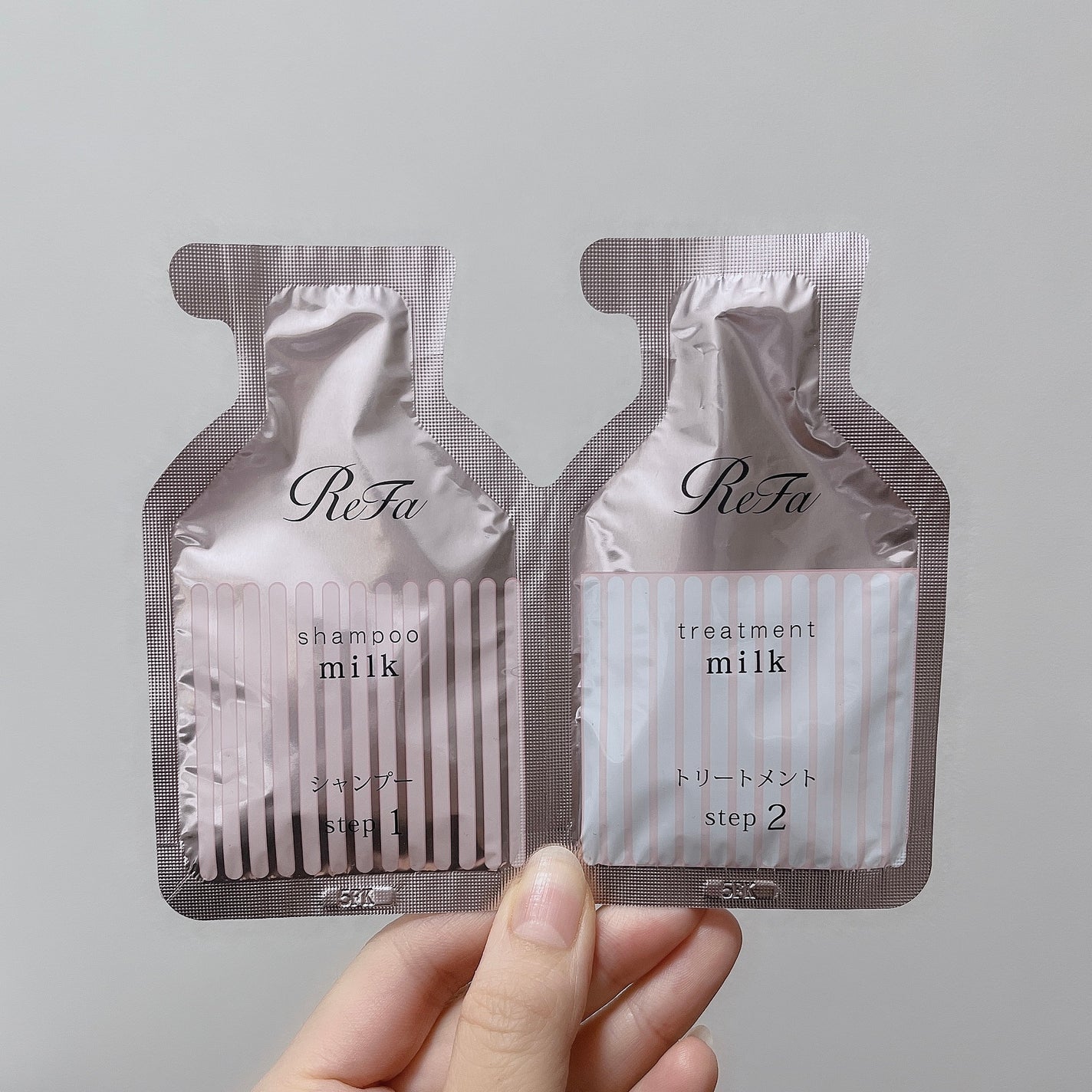 リファミルクプロテインシャンプーピンク/トリートメントピンク/ReFa/市販シャンプーを使ったクチコミ(1枚目)