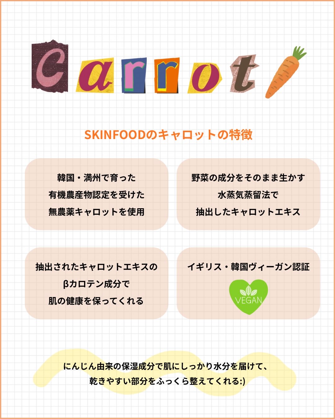 キャロットカロテン カーミングウォーターパッド/SKINFOOD/トナーパッドを使ったクチコミ（3枚目）