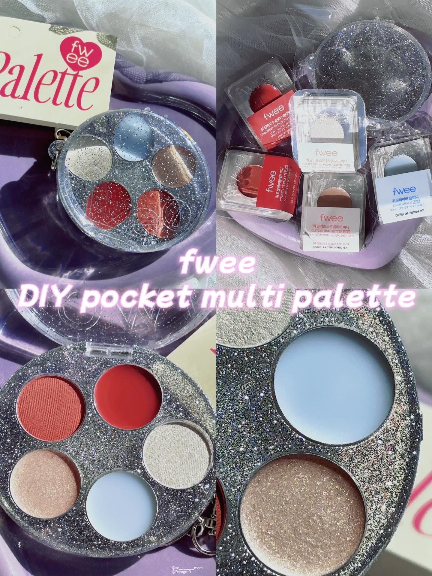 DIYポケットマルチパレット JS01 ロージーグレイズ/fwee/マルチパレットを使ったクチコミ（2枚目）