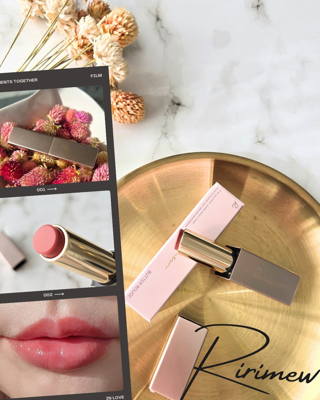 リリミュウ バタールージュ/Ririmew/口紅を使ったクチコミ（1枚目）