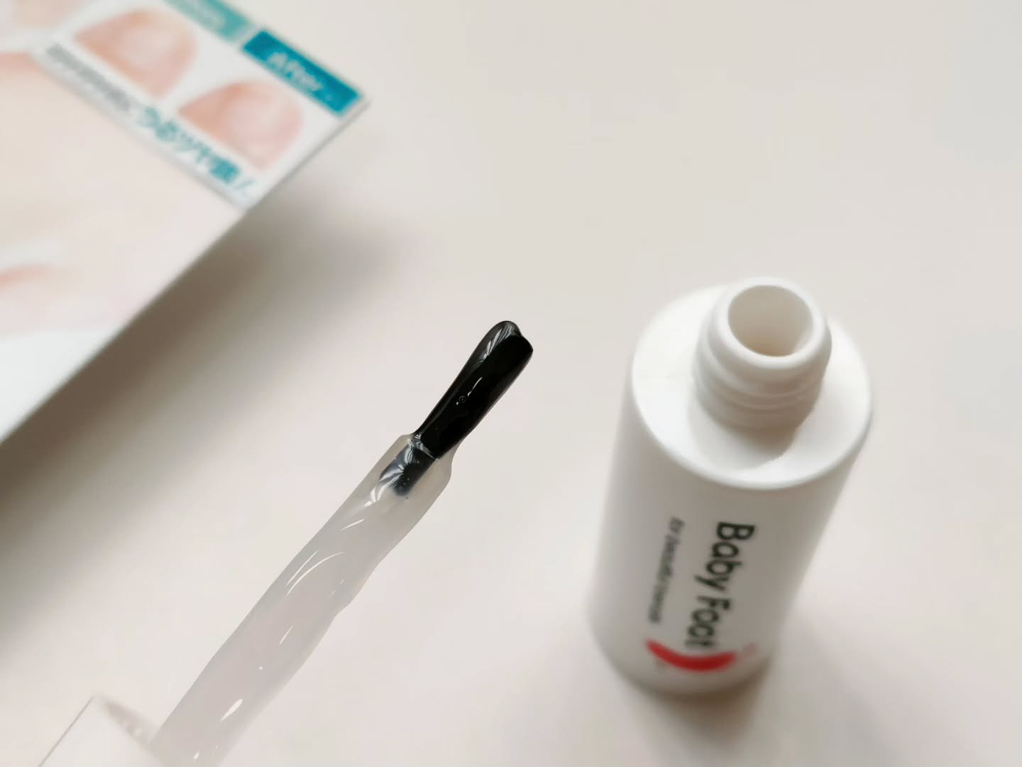 ベビーフット 足爪プロティンパック/ベビーフット/レッグ・フットケアを使ったクチコミ（2枚目）