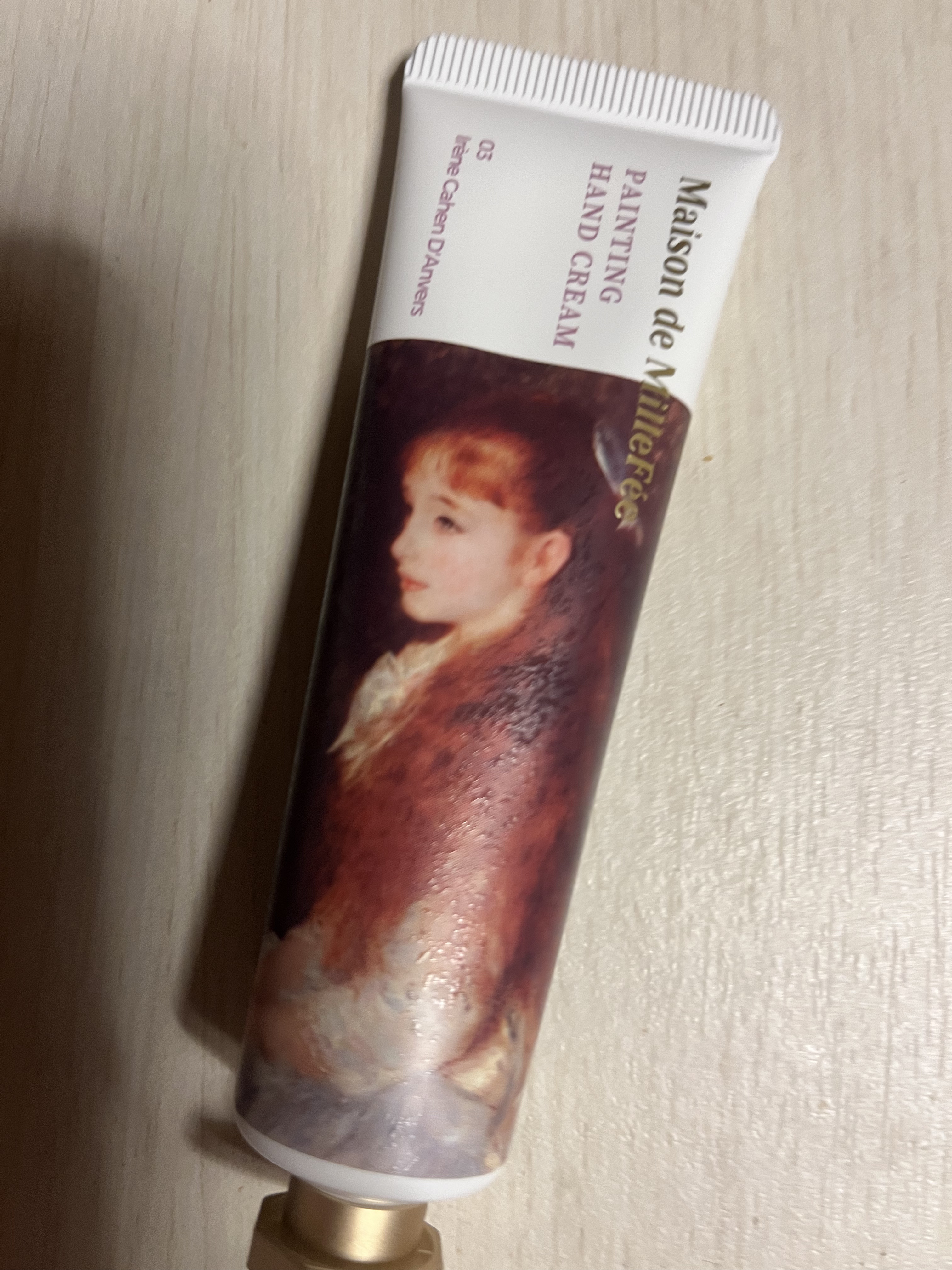 絵画ハンドクリーム 03 可愛いイレーヌ/MilleFée/ハンドクリームを使ったクチコミ（1枚目）