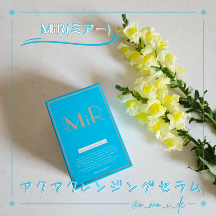 MiR アクアクレンジングセラム/MiR/クレンジングウォーターを使ったクチコミ(1枚目)