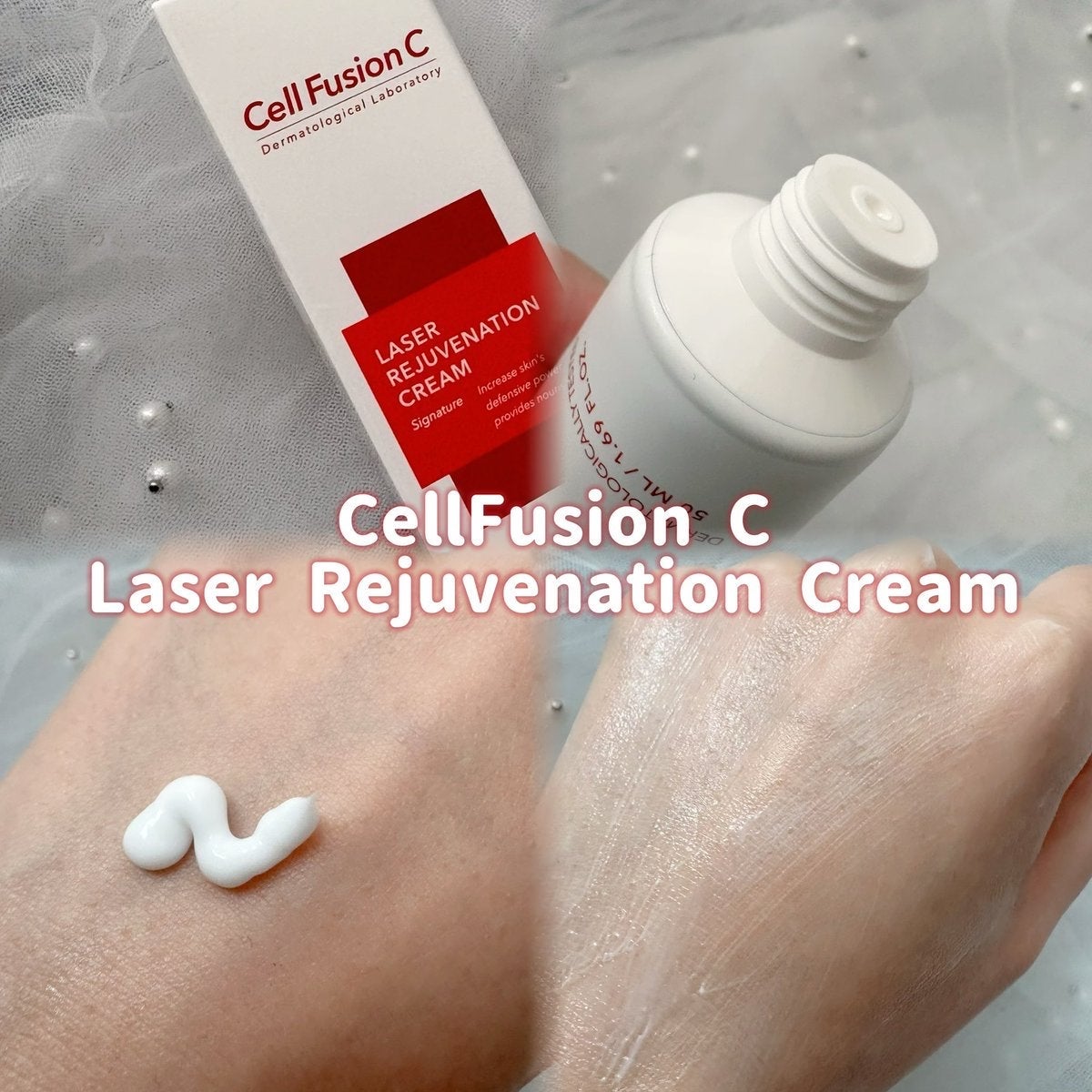 LASER REJUVENATION CREAM/Cell Fusion C(セルフュージョンシー)/フェイスクリームを使ったクチコミ(2枚目)