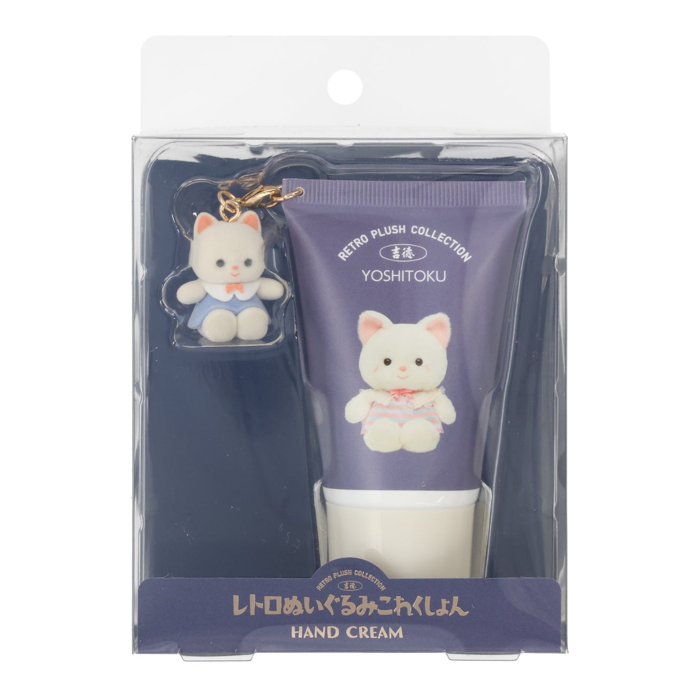 吉徳フロッキーマスコット付きハンドクリーム クリーミーねこ