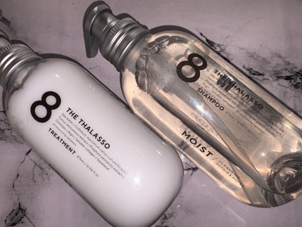 エイトザタラソ クレンジングリペア&モイスト 美容液シャンプー/ディープリペア&アクアモイスト 美容液トリートメント トリートメント(475mL)/エイトザタラソ/市販シャンプーの画像