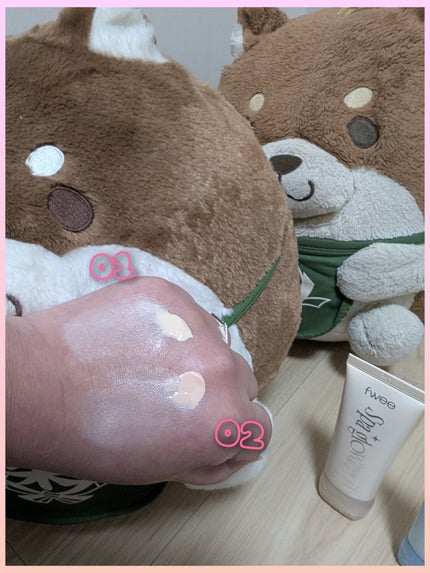 スパグロウUVトーンアップベース/fwee/化粧下地を使ったクチコミ(2枚目)