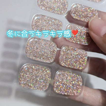 セミキュアジェルネイル(ハンド)/ohora/ネイルシールを使ったクチコミ(3枚目)