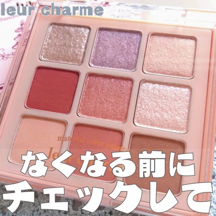 マテリアルカラーパレット/leur charme/アイシャドウパレットを使ったクチコミ(1枚目)