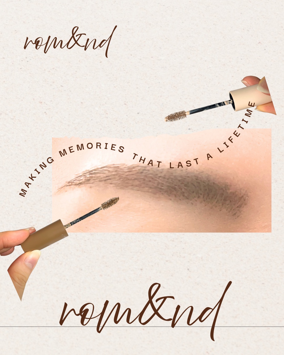 ハンオールブロウカラ/rom&nd/眉マスカラを使ったクチコミ（2枚目）