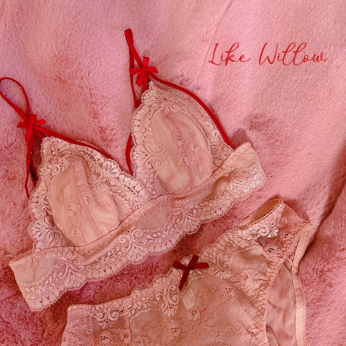 【Goddess Series】 大人可愛い総レースブラ＆ショーツセット/LikeWillow/その他を使ったクチコミ（1枚目）