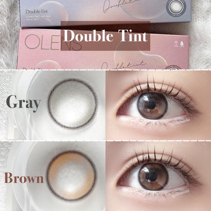 Double Tint 1day/OLENS/カラーコンタクトレンズを使ったクチコミ(7枚目)