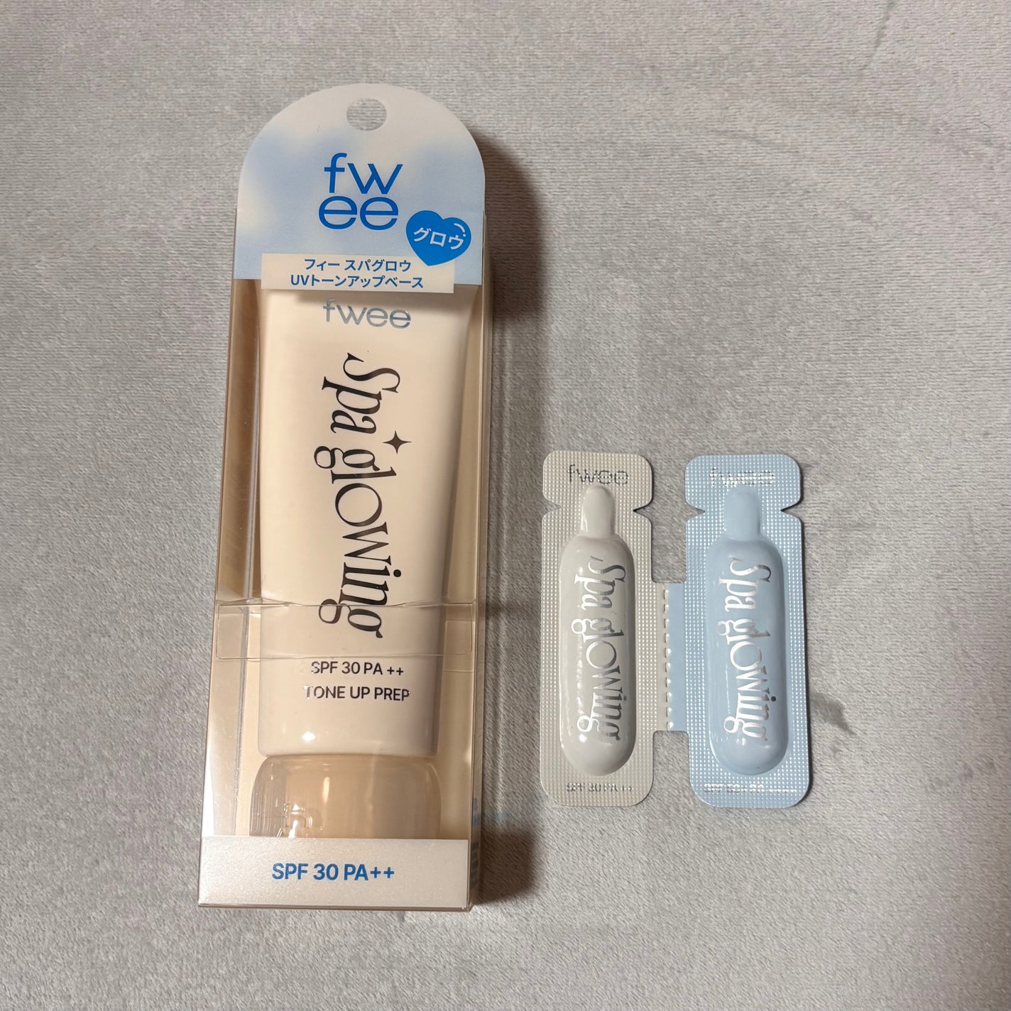 スパグロウUVトーンアップベース/fwee/化粧下地を使ったクチコミ(1枚目)