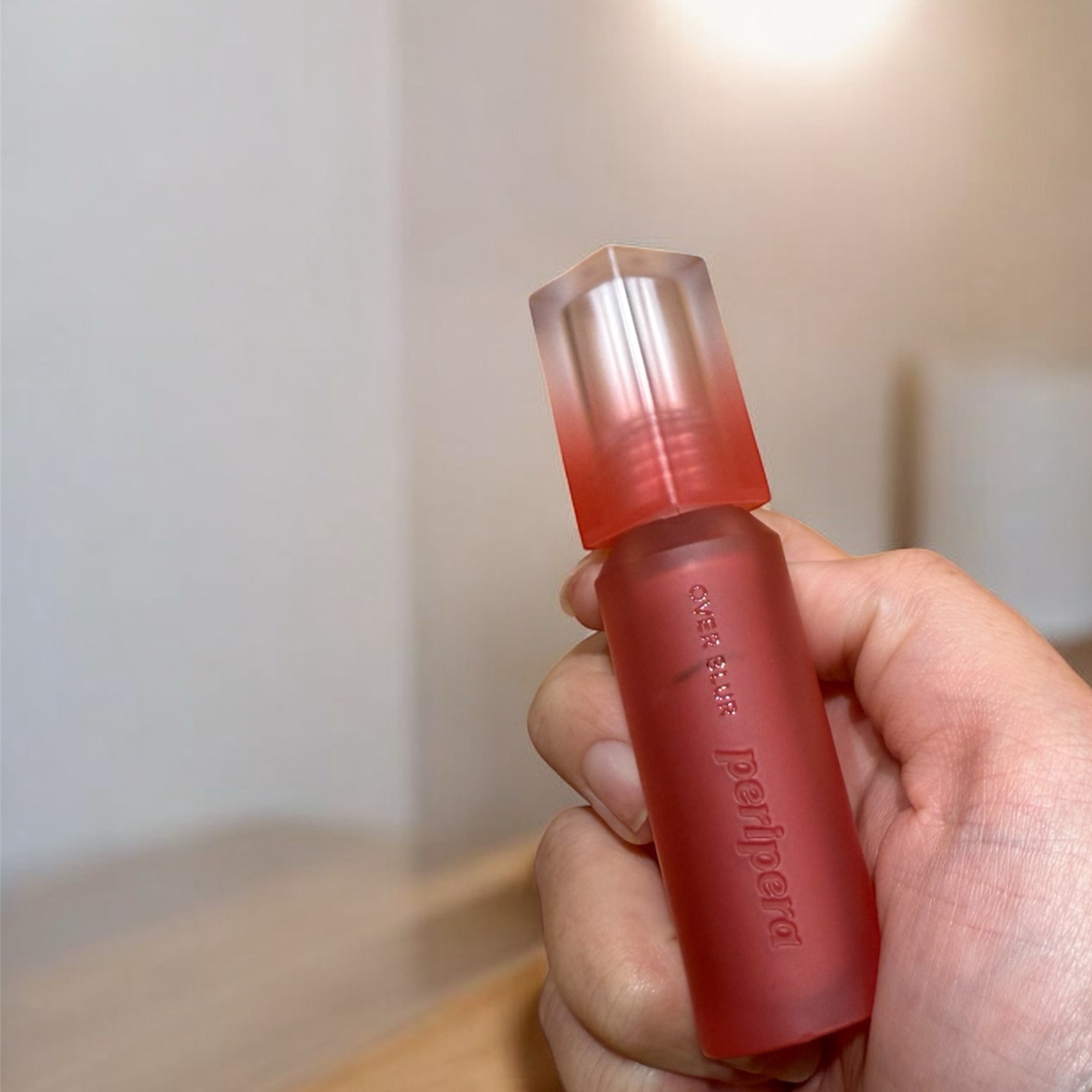  オーバー ブラー ティント 04 CORAL-LA-LA/PERIPERA/リップティントを使ったクチコミ（1枚目）