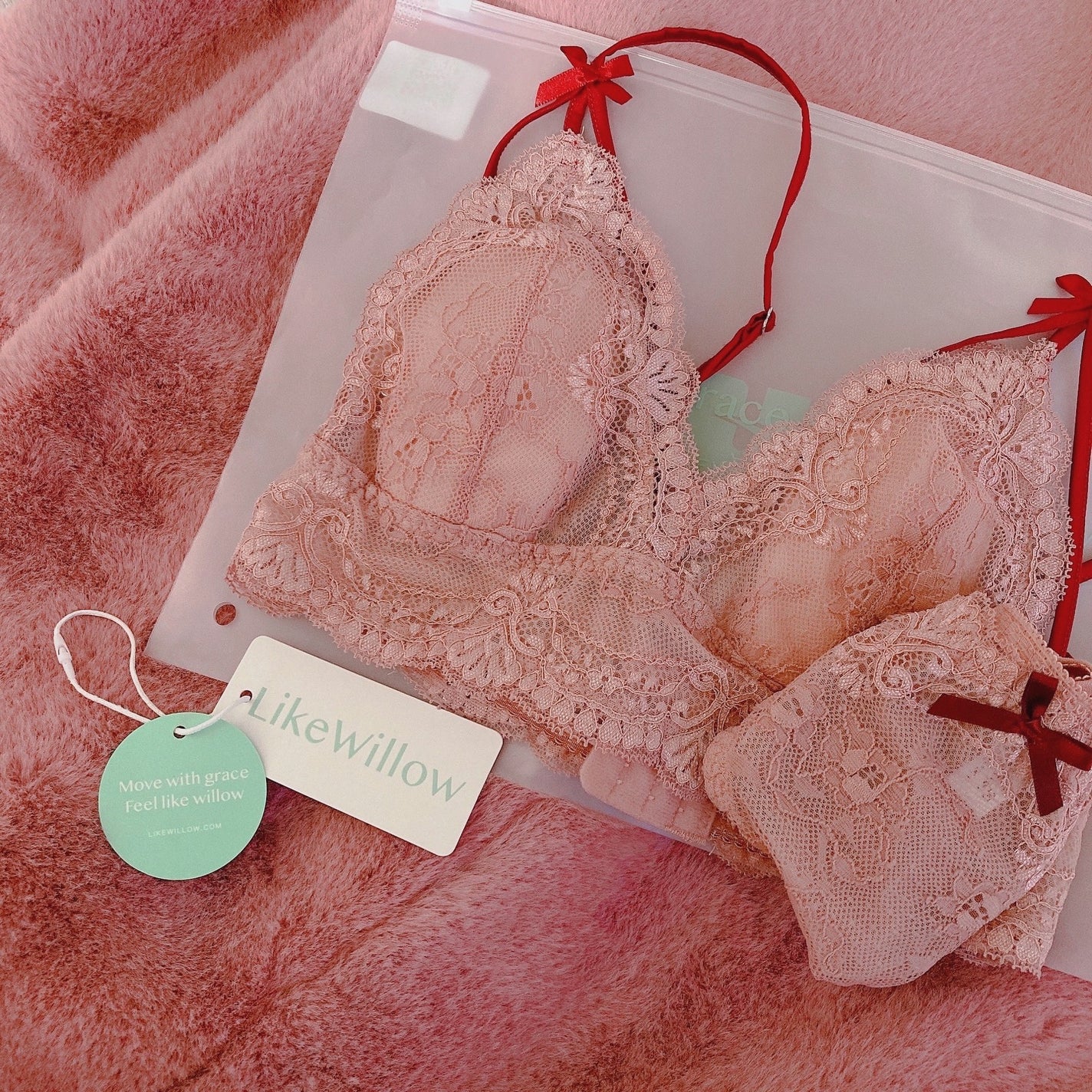 【Goddess Series】 大人可愛い総レースブラ&ショーツセット/LikeWillow/その他を使ったクチコミ(3枚目)