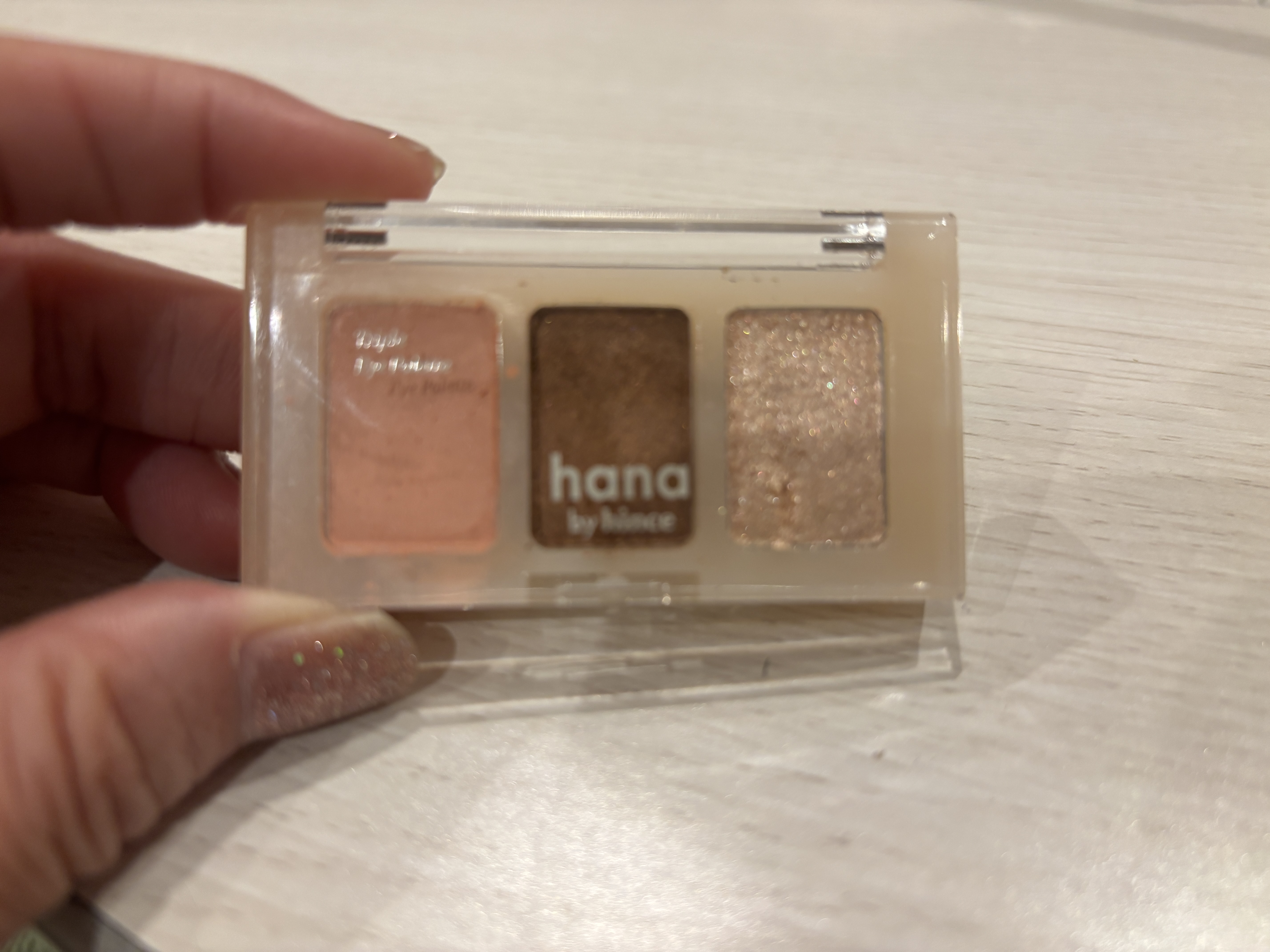 トリプルアイパレット/hana by hince/アイシャドウパレットを使ったクチコミ（1枚目）