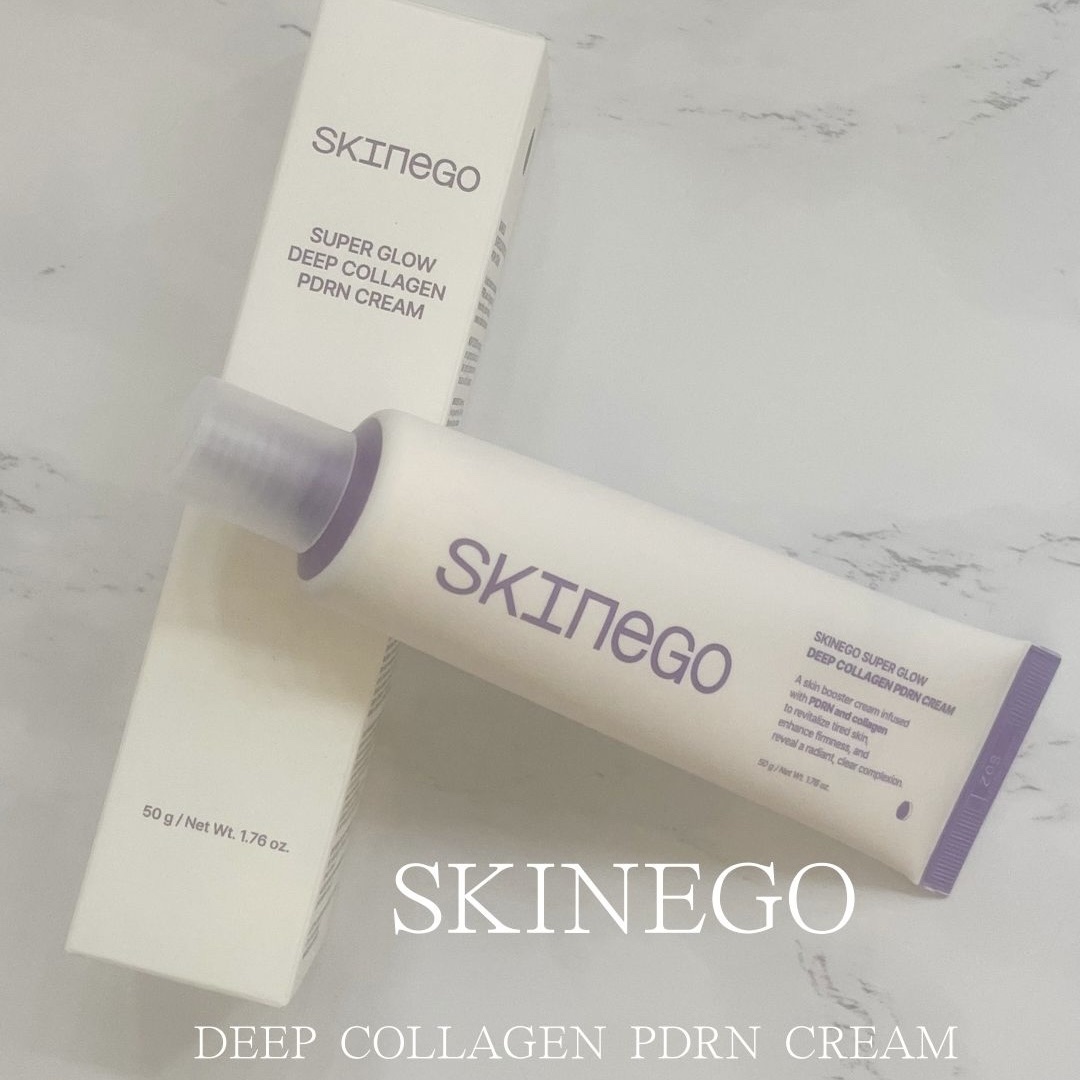 SKINEGO SUPER GLOW DEEP COLLAGEN PDRN CREAM/SKINEGO/フェイスクリームを使ったクチコミ（1枚目）