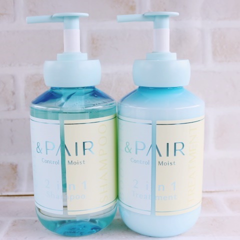 アンドペア コントロール モイスト 2in1 シャンプー＆ヘアトリートメント/&PAIR/市販シャンプーを使ったクチコミ（1枚目）