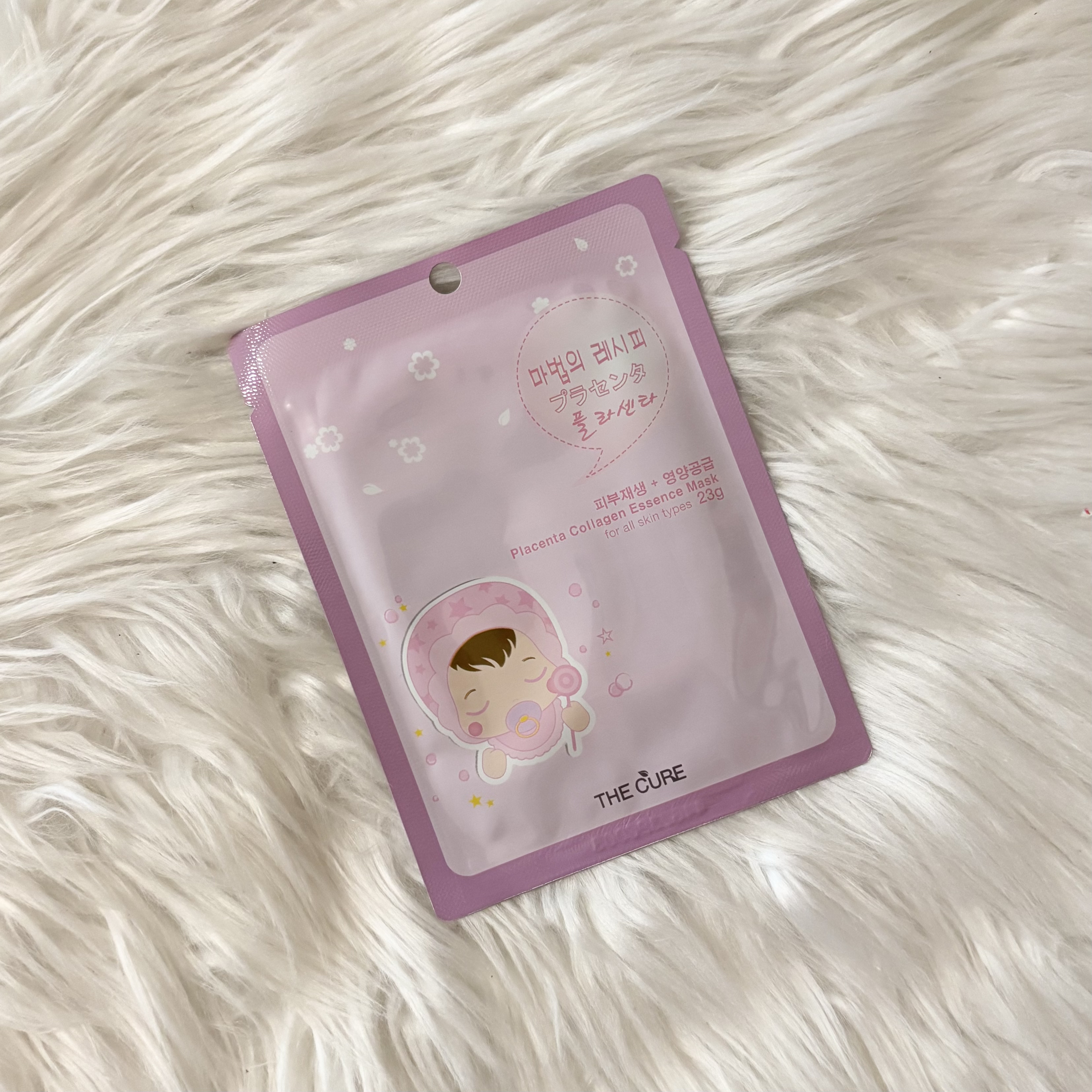 プラセンタコラーゲンエッセンスマスク/THE CURE(ザキュア)/シートマスク・パックを使ったクチコミ（1枚目）