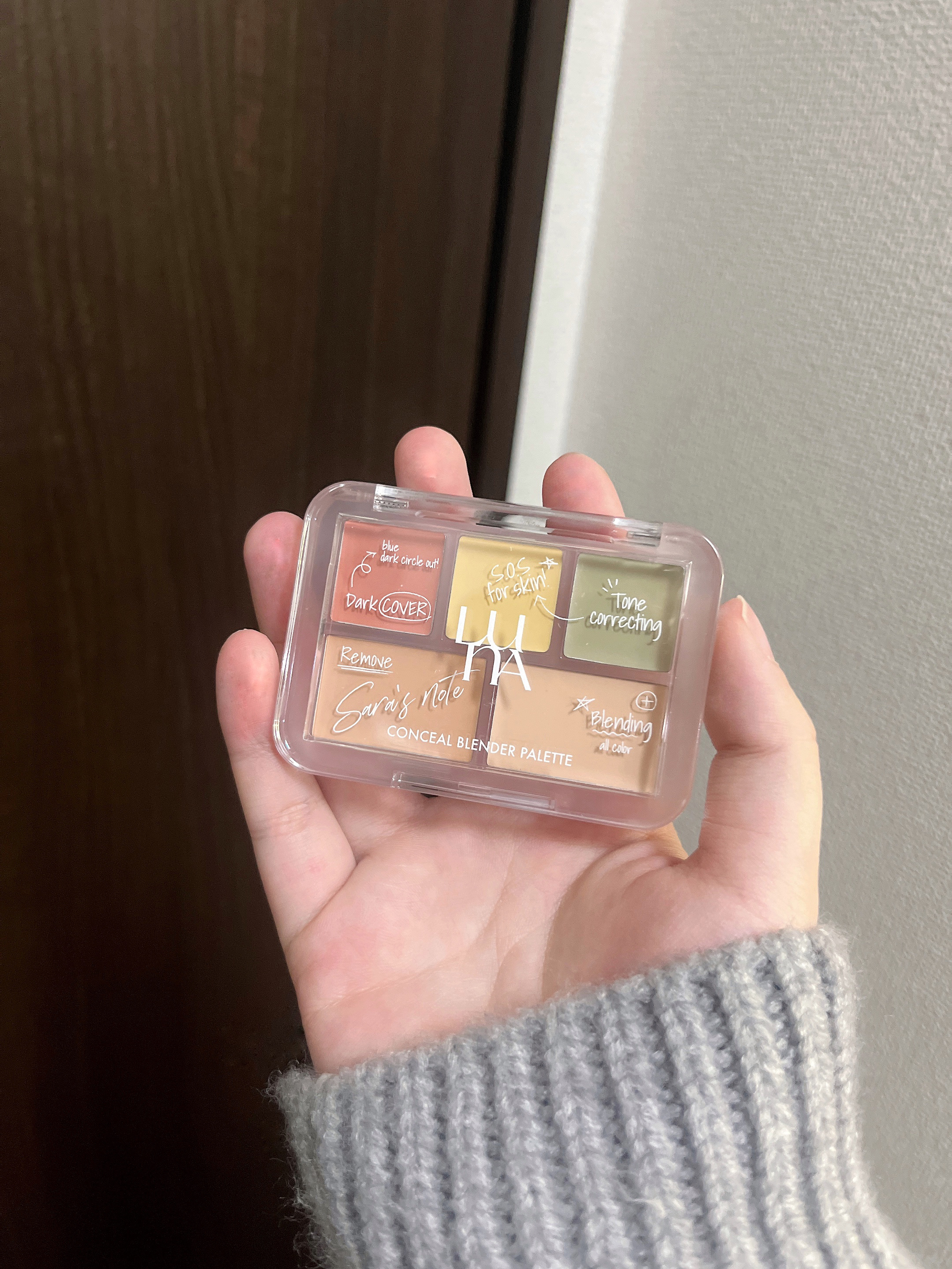 コンシールブレンダーパレット/LUNA/パレットコンシーラーを使ったクチコミ（2枚目）