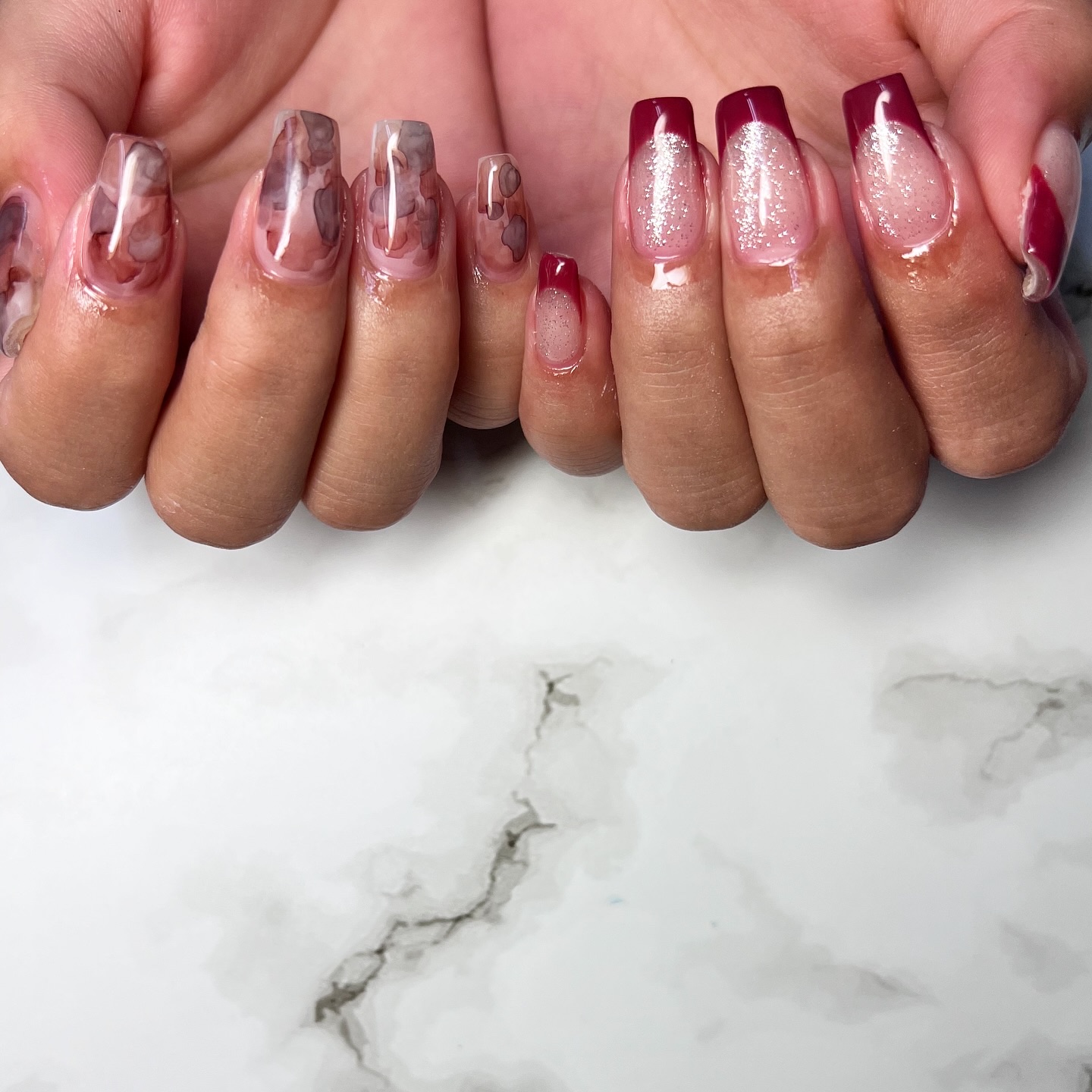 #ネイル,#ニュアンスネイル,#ジェルネイル,#ギャルネイル,#ネイル,#城陽ネイルのネイルデザイン