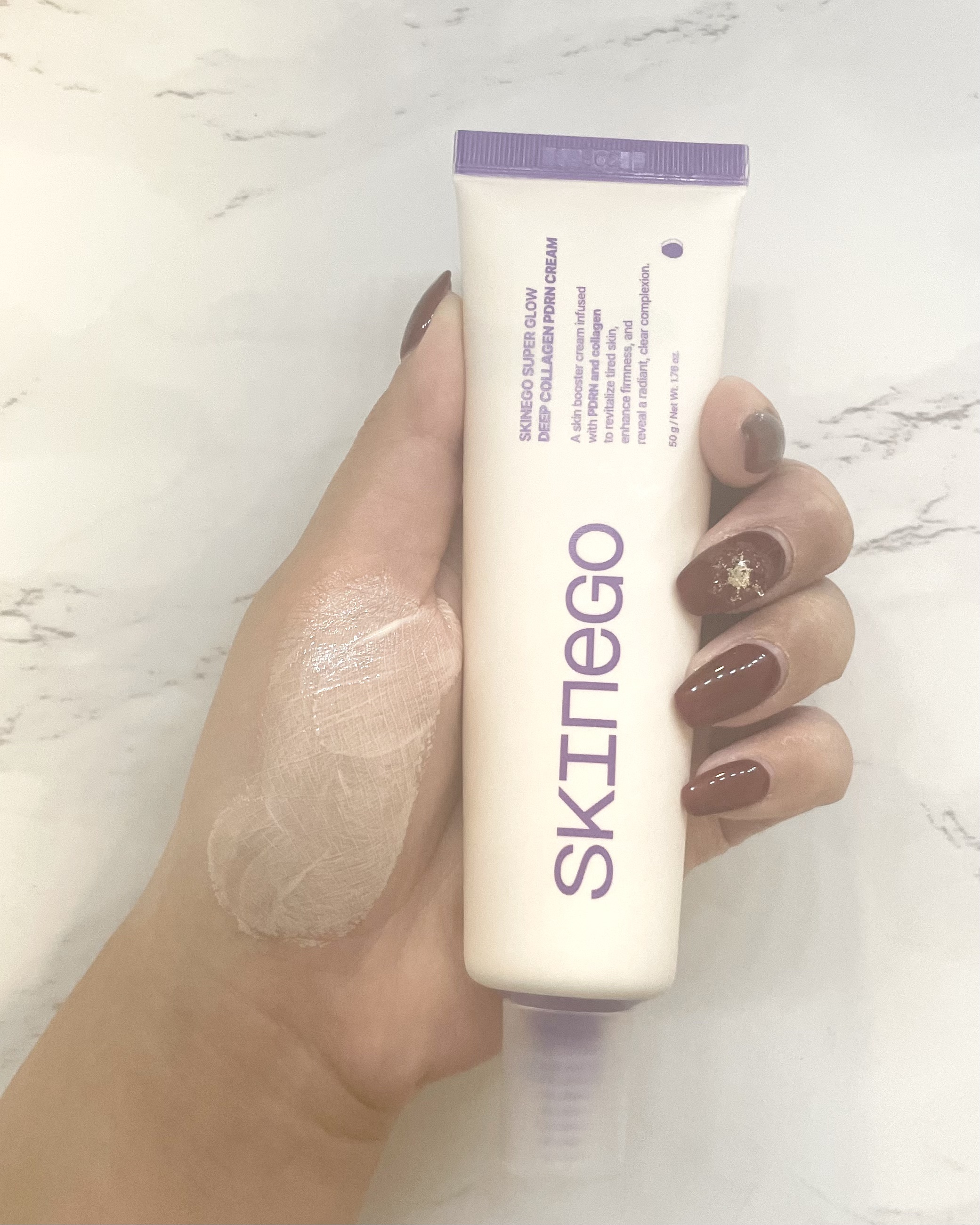 SKINEGO SUPER GLOW DEEP COLLAGEN PDRN CREAM/SKINEGO/フェイスクリームを使ったクチコミ（3枚目）