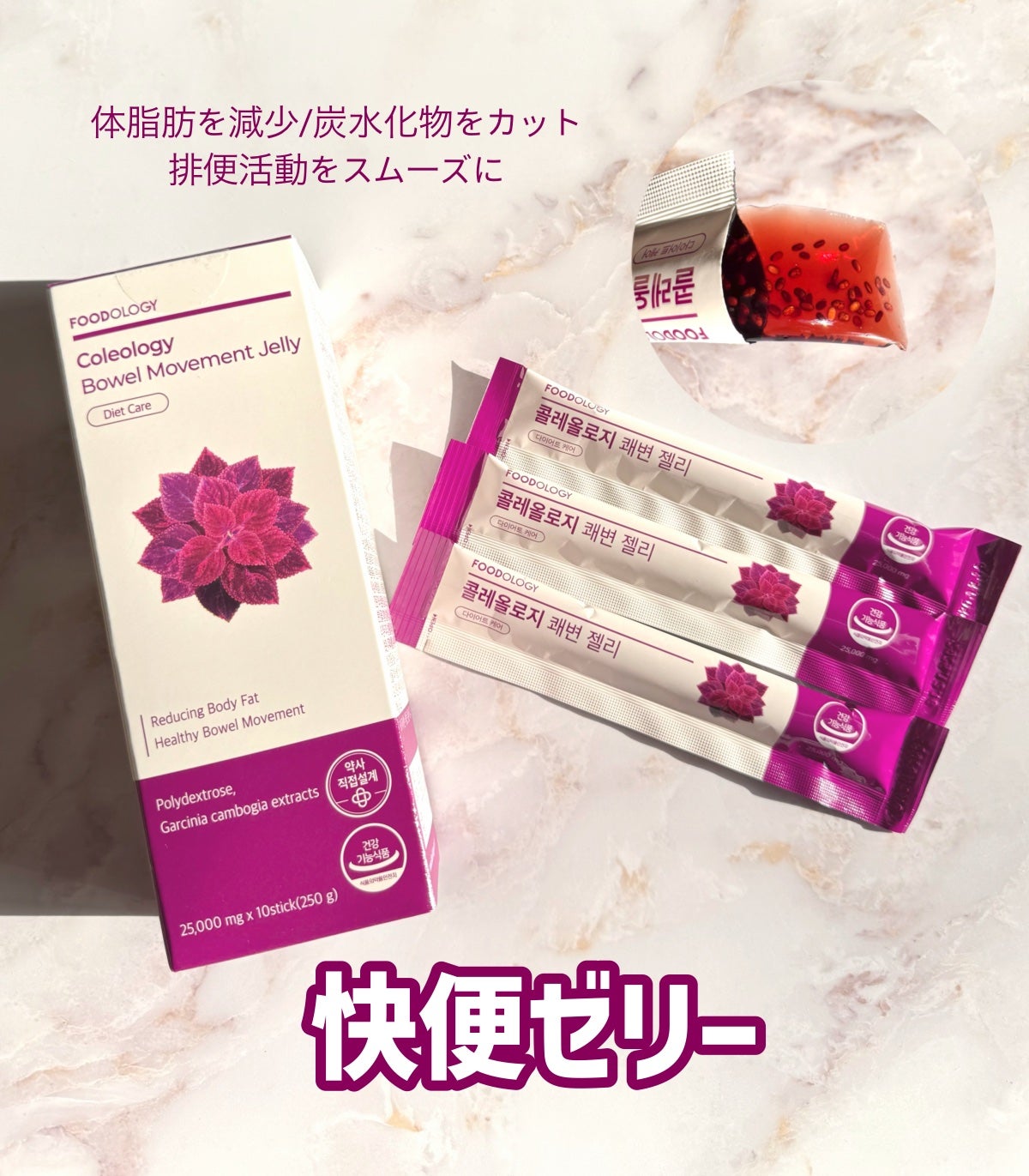 コレオロジーカットゼリー/FOODOLOGY/食品を使ったクチコミ(4枚目)