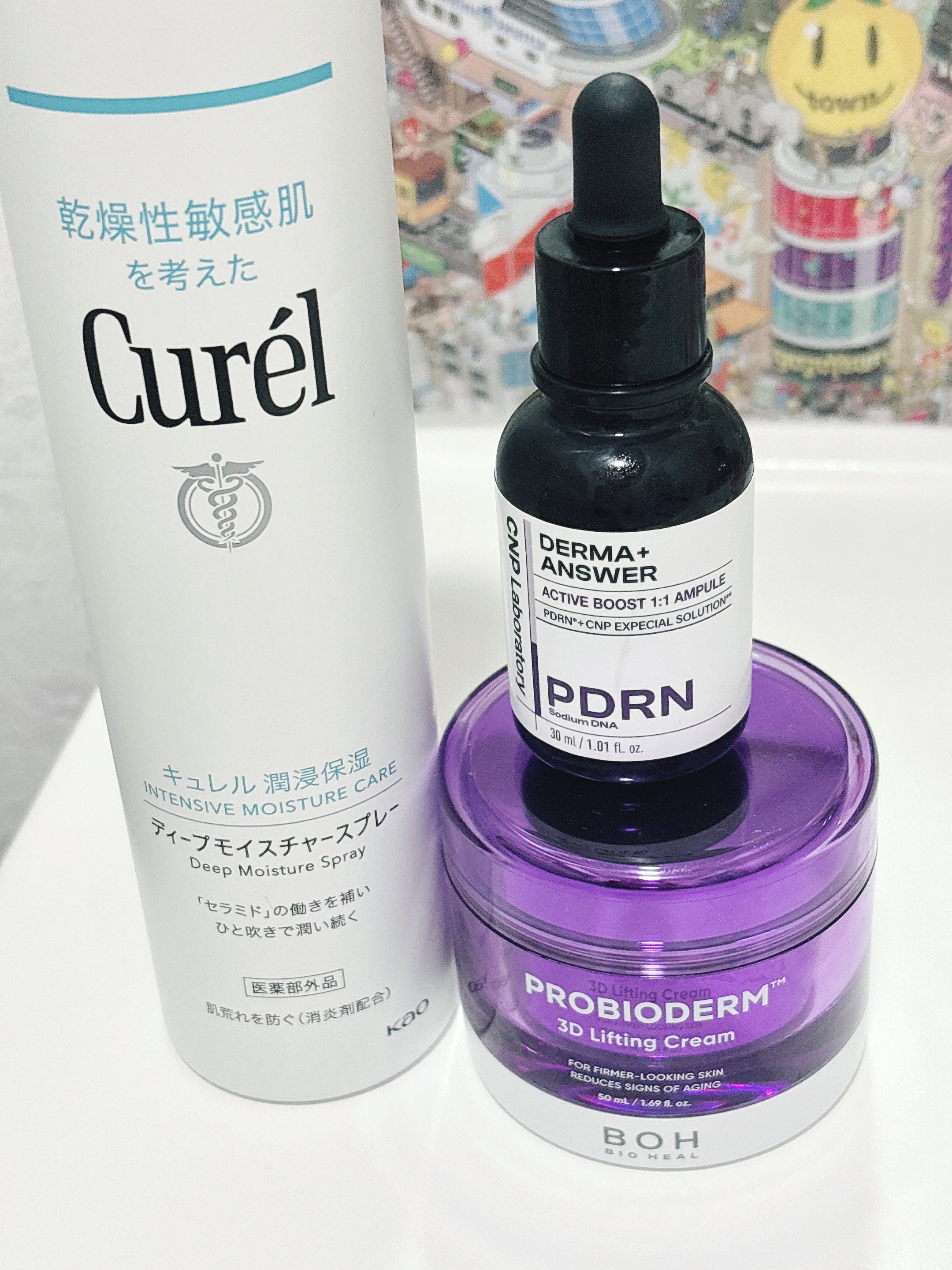 昨日のナイトスキンケア🌙

キュレル
ディープモイスチャースプレー
CNP Laboratory
ダーマアンサー PDRN アクティブブースト1:1アンプル
BIOHEAL BOH
バイオヒールボ プロバイオダーム 3Dリフティングクリー