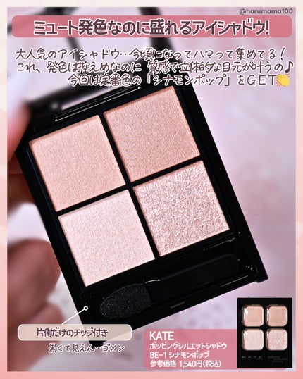 ケイト ポッピングシルエットシャドウ/KATE/アイシャドウパレットを使ったクチコミ(2枚目)