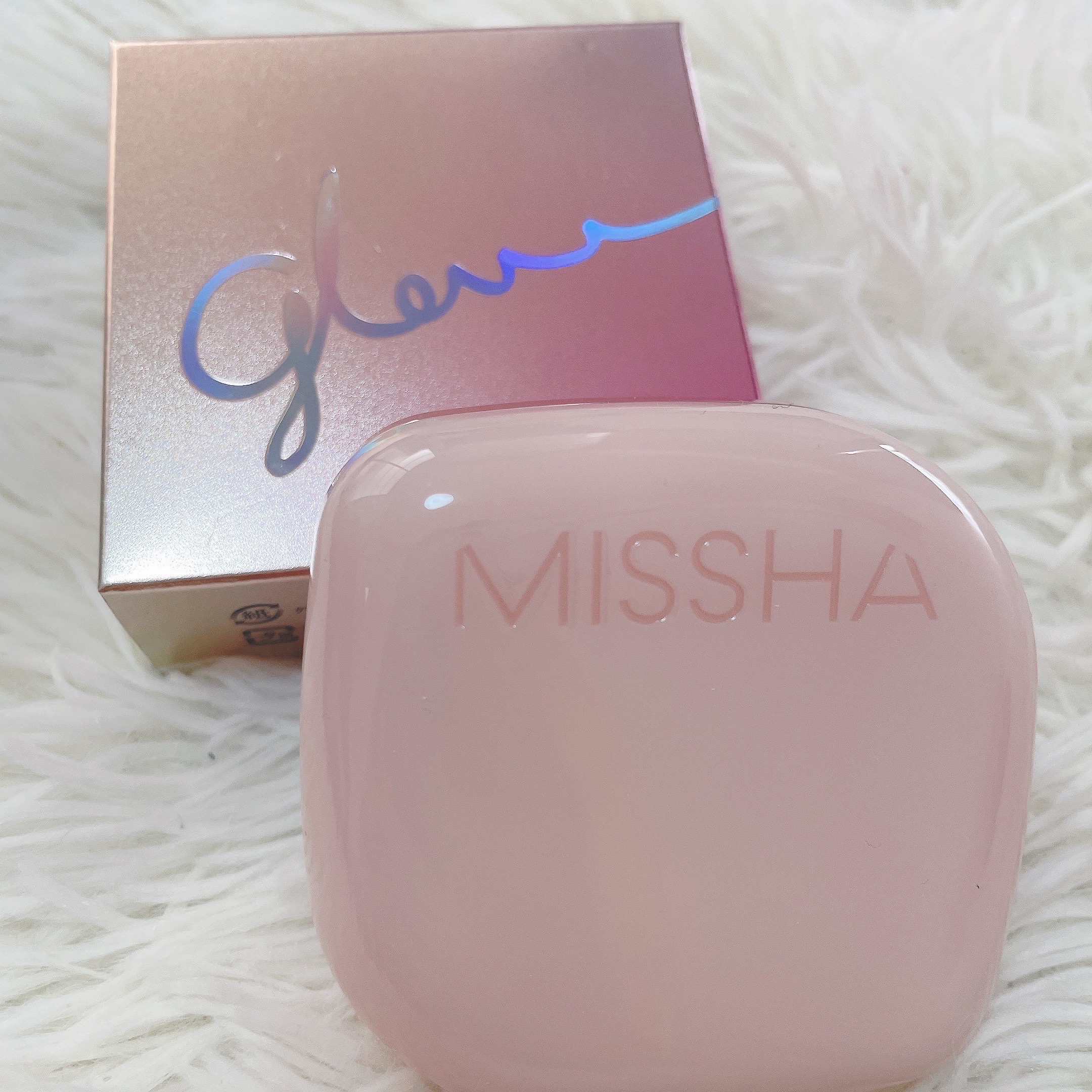 ミシャ グロウ クッション ファンデーション(ルミナスカバー)/MISSHA/クッションファンデーションを使ったクチコミ（2枚目）