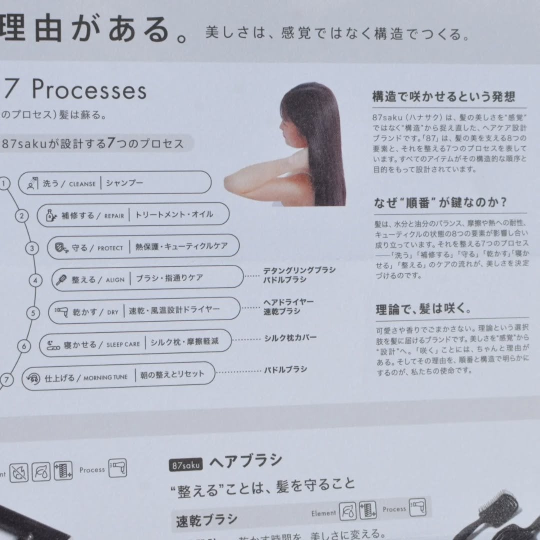 87saku ハナサク パドルブラシ/87saku/ヘアブラシを使ったクチコミ(8枚目)
