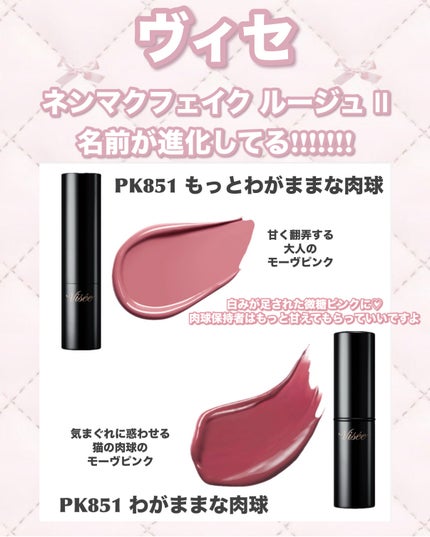 ネンマクフェイク ルージュ Ⅱ BE351 完熟桃のはにかみ/Visée/口紅の画像