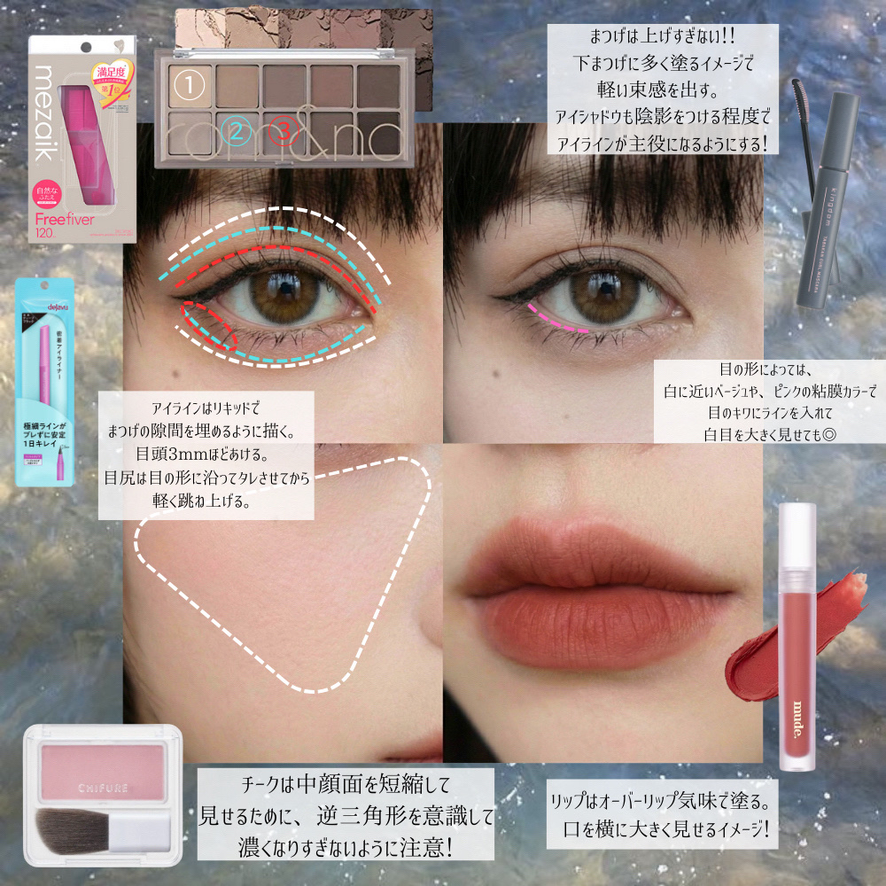 「密着アイライナー」ショート筆リキッド/デジャヴュ/リキッドアイライナーを使ったクチコミ（2枚目）