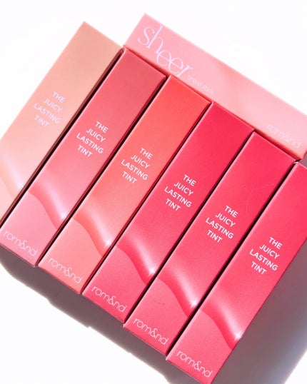 ザ ジューシーラスティングティント/rom&nd/リップティントを使ったクチコミ(5枚目)