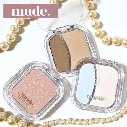 フェイスフィルボリューマーハイライター/mude./パウダーハイライトを使ったクチコミ(1枚目)