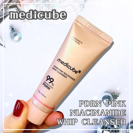 PDRN ピンクホイップクレンザー/MEDICUBE/泡洗顔を使ったクチコミ(1枚目)