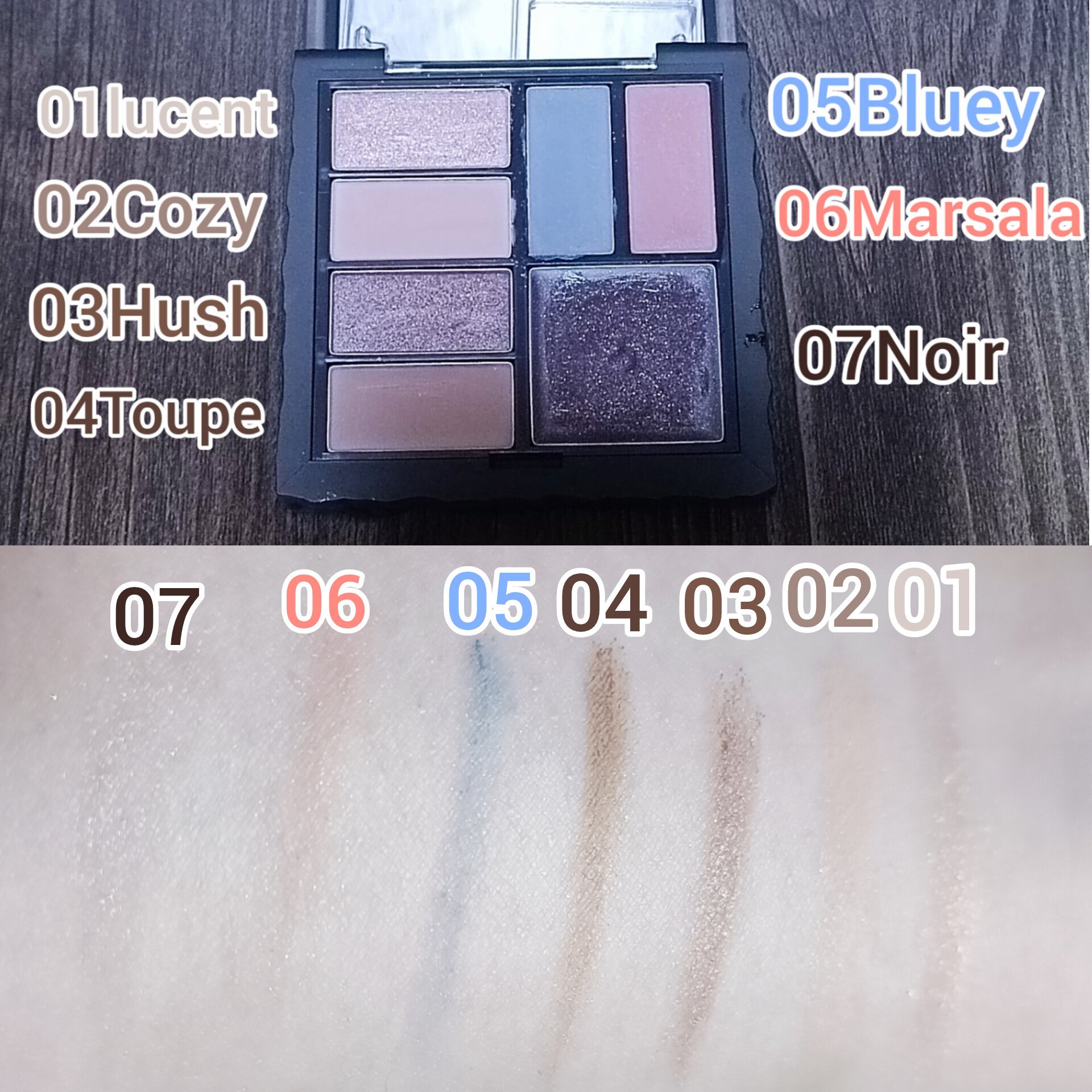 アンボイスドアイシャドウパレット/ArteSinsa/アイシャドウパレットを使ったクチコミ（2枚目）