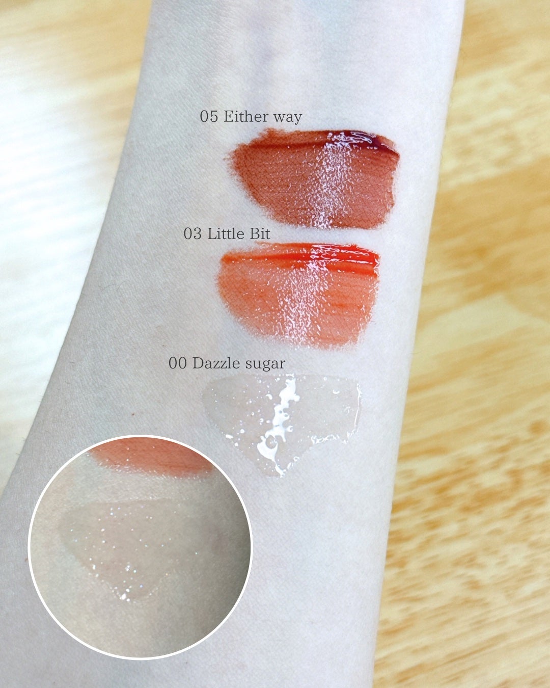 Dewy Syrup Tint/EITHER&/口紅を使ったクチコミ(3枚目)