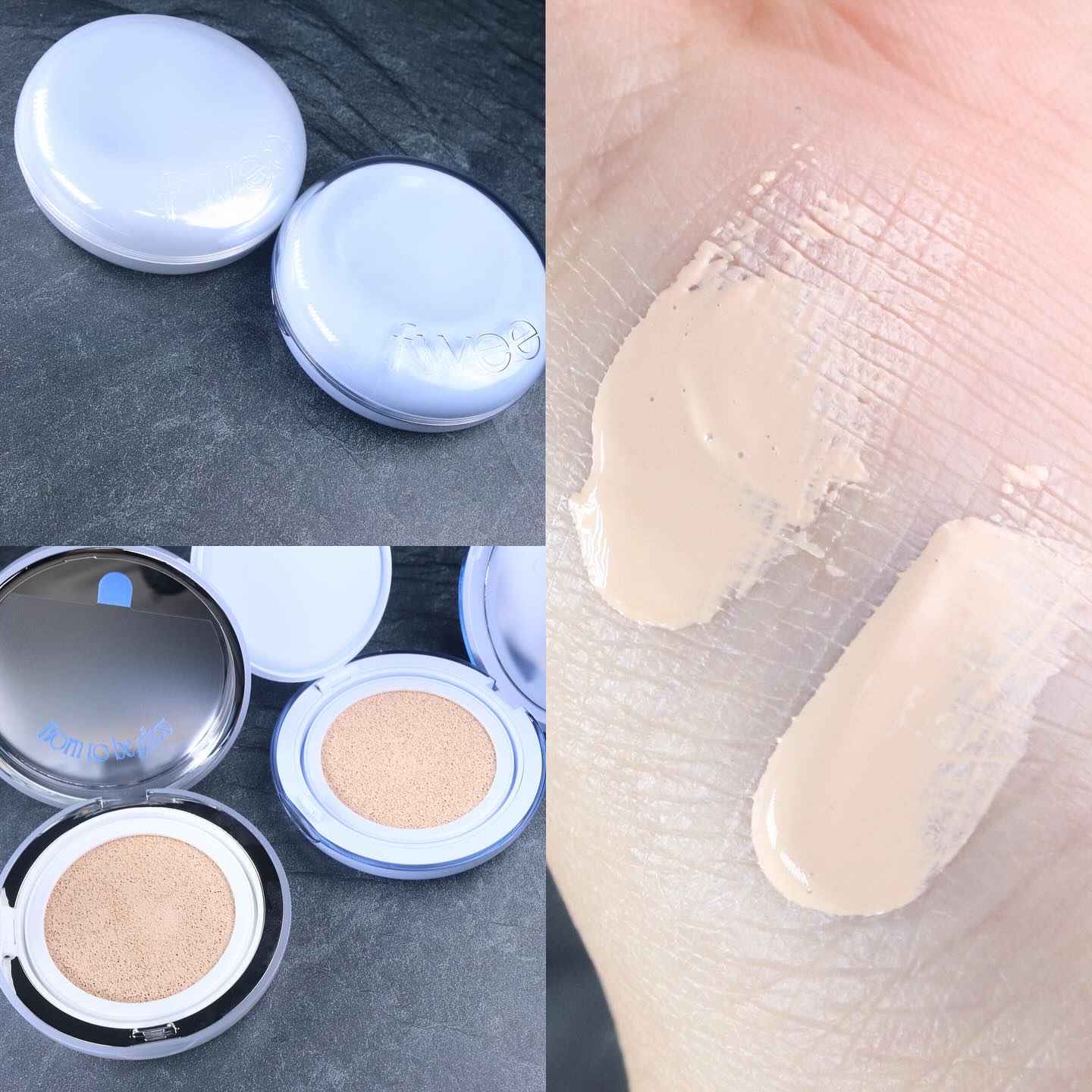 フィー クッションガラス ナチュラル 03 ナチュラルガラス/fwee/クッションファンデーションを使ったクチコミ（2枚目）