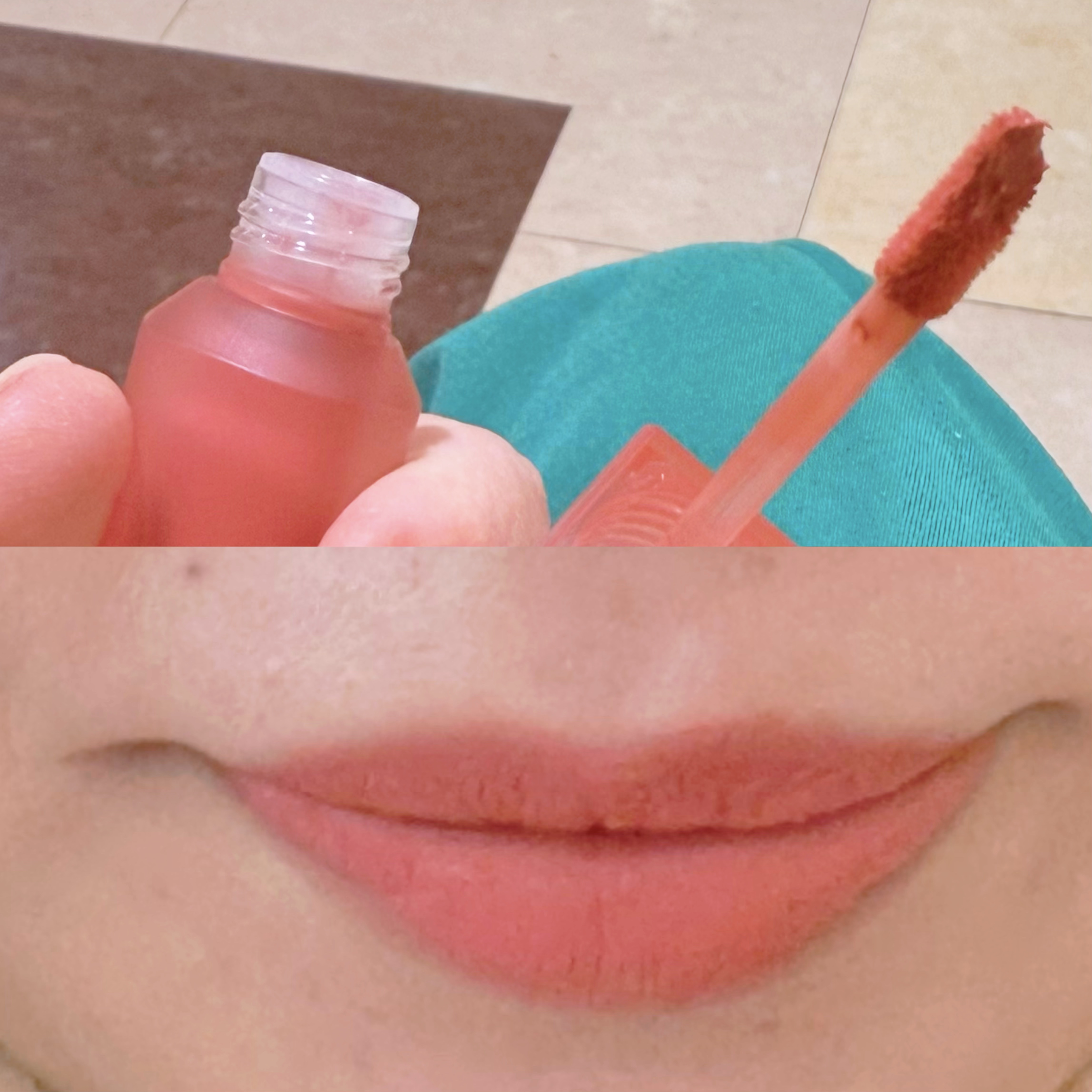  オーバー ブラー ティント 04 CORAL-LA-LA/PERIPERA/リップティントを使ったクチコミ（2枚目）