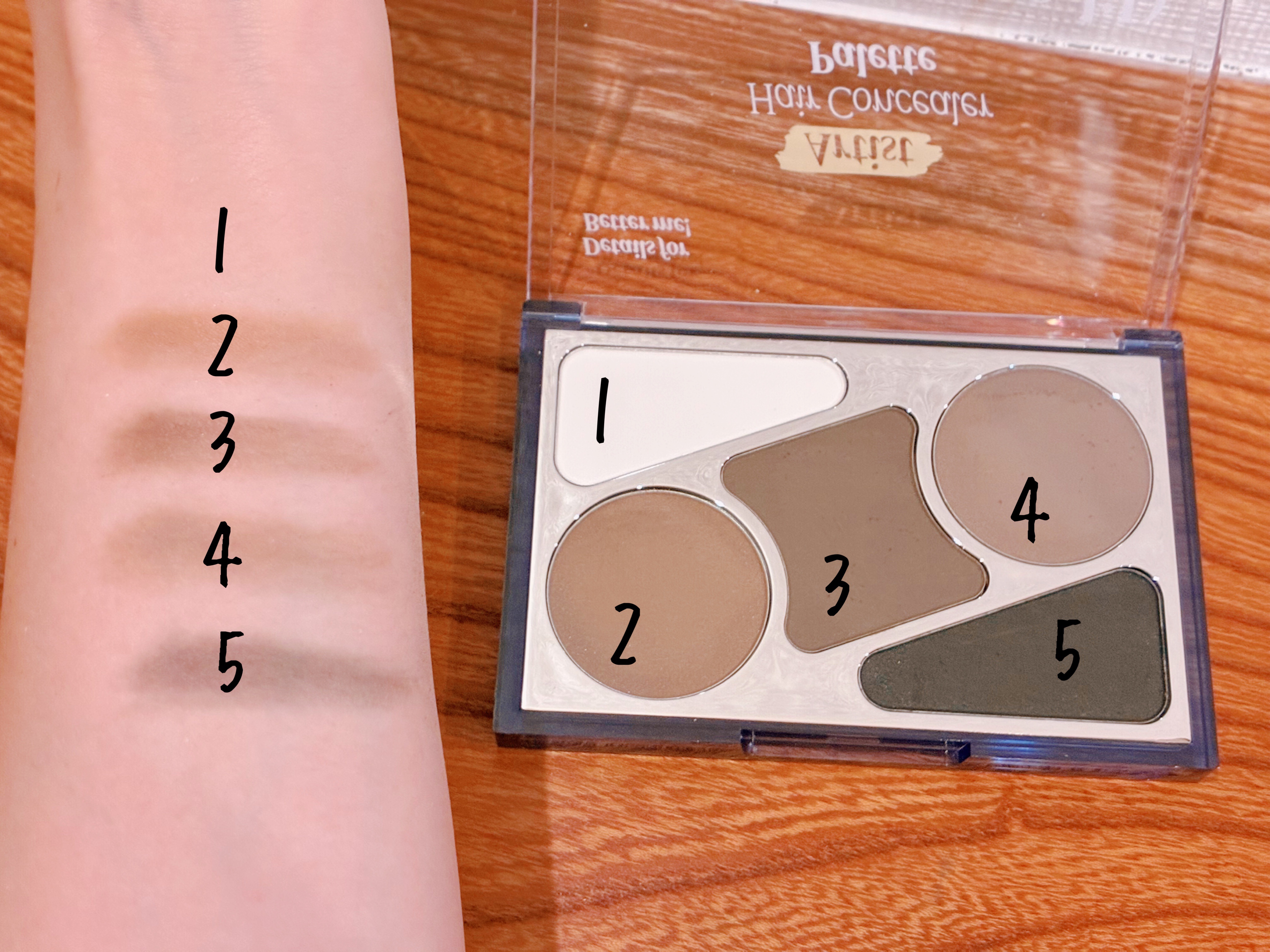 アーティストライン　ヘアコンシーラーパレット/odiD/その他スタイリングを使ったクチコミ（2枚目）