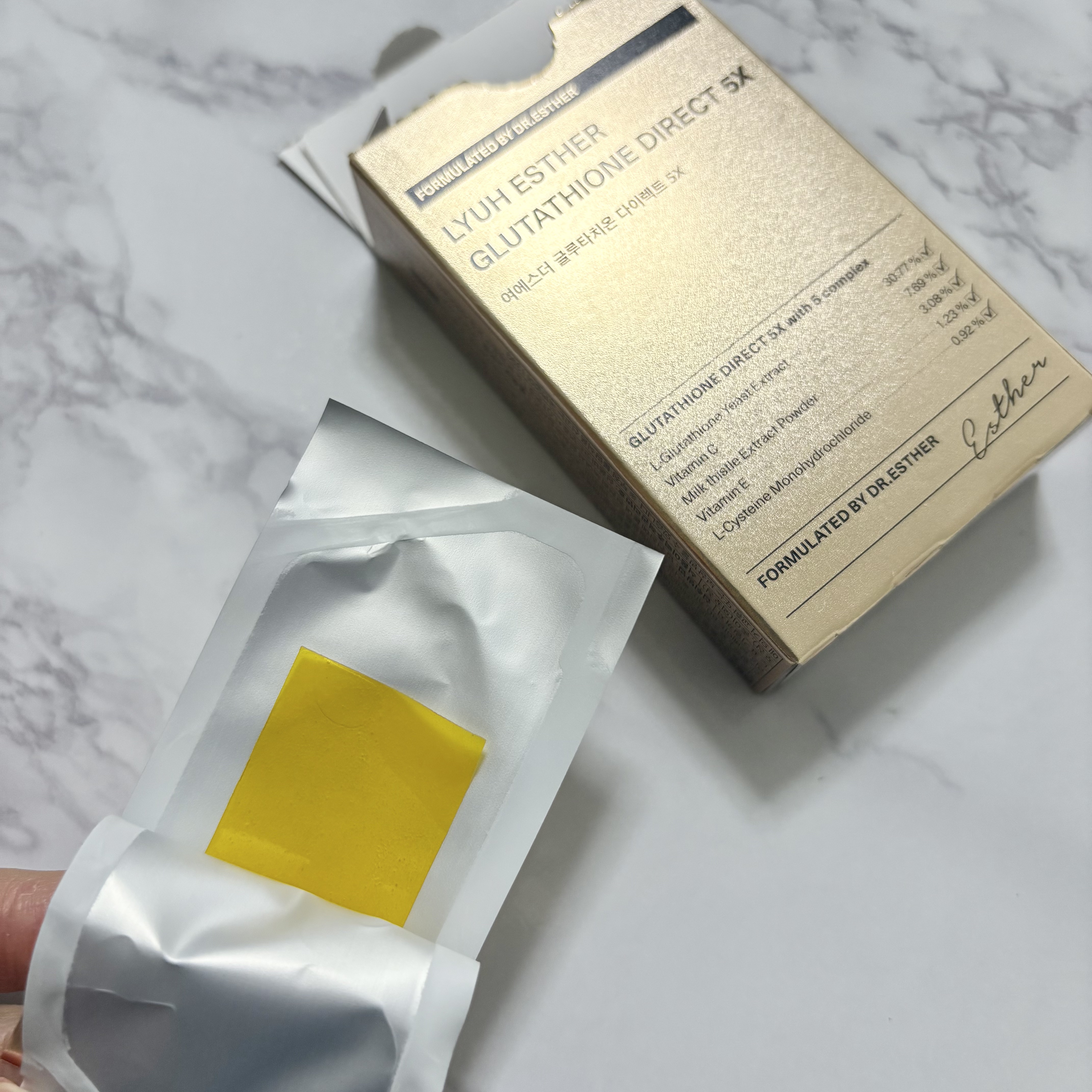 ヨエスターグルタチオンダイレクト５X/ESTHER FORMULA/美容サプリメントを使ったクチコミ（2枚目）