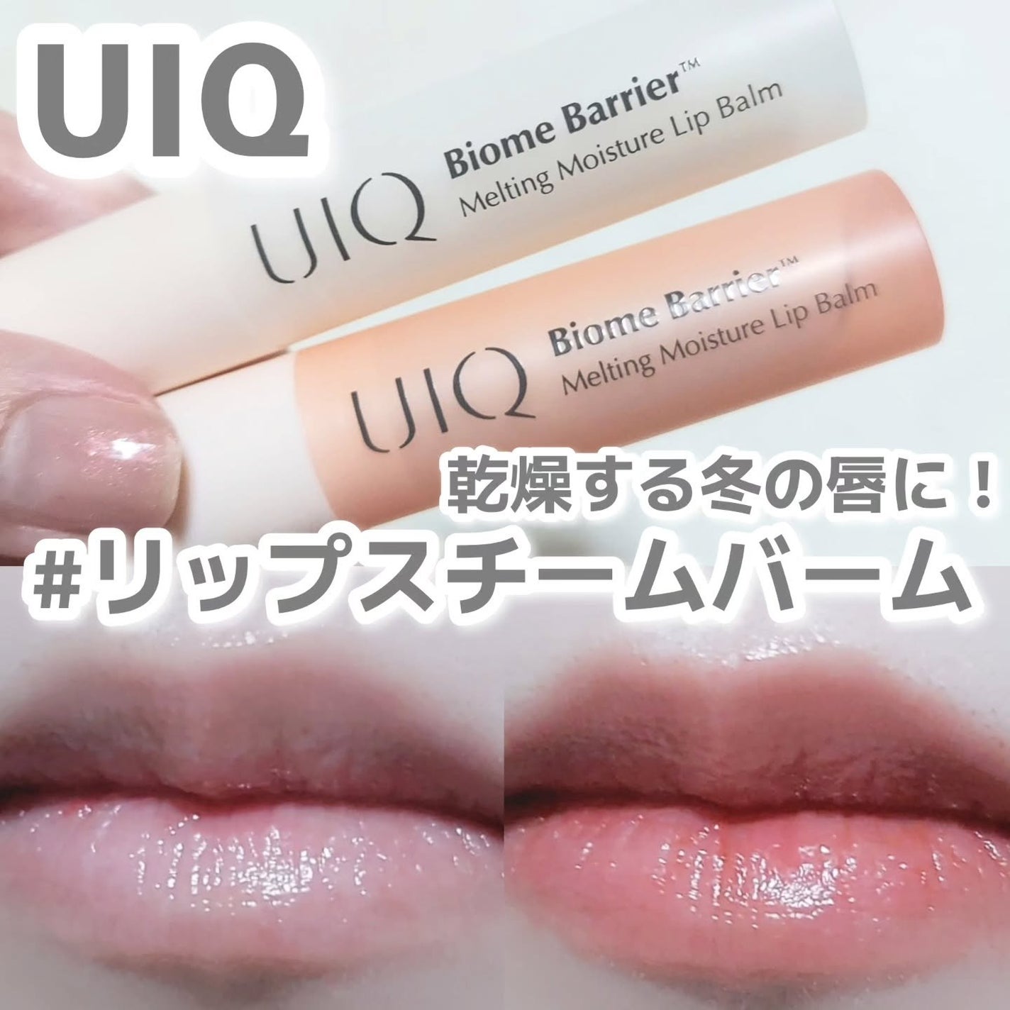 バイオームバリアメルティングモイスチャーリップバーム/UIQ/リップバームを使ったクチコミ(1枚目)