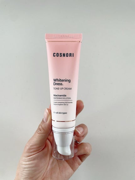 ホワイトニングドレストーンアップクリーム/COSNORI/化粧下地を使ったクチコミ(2枚目)