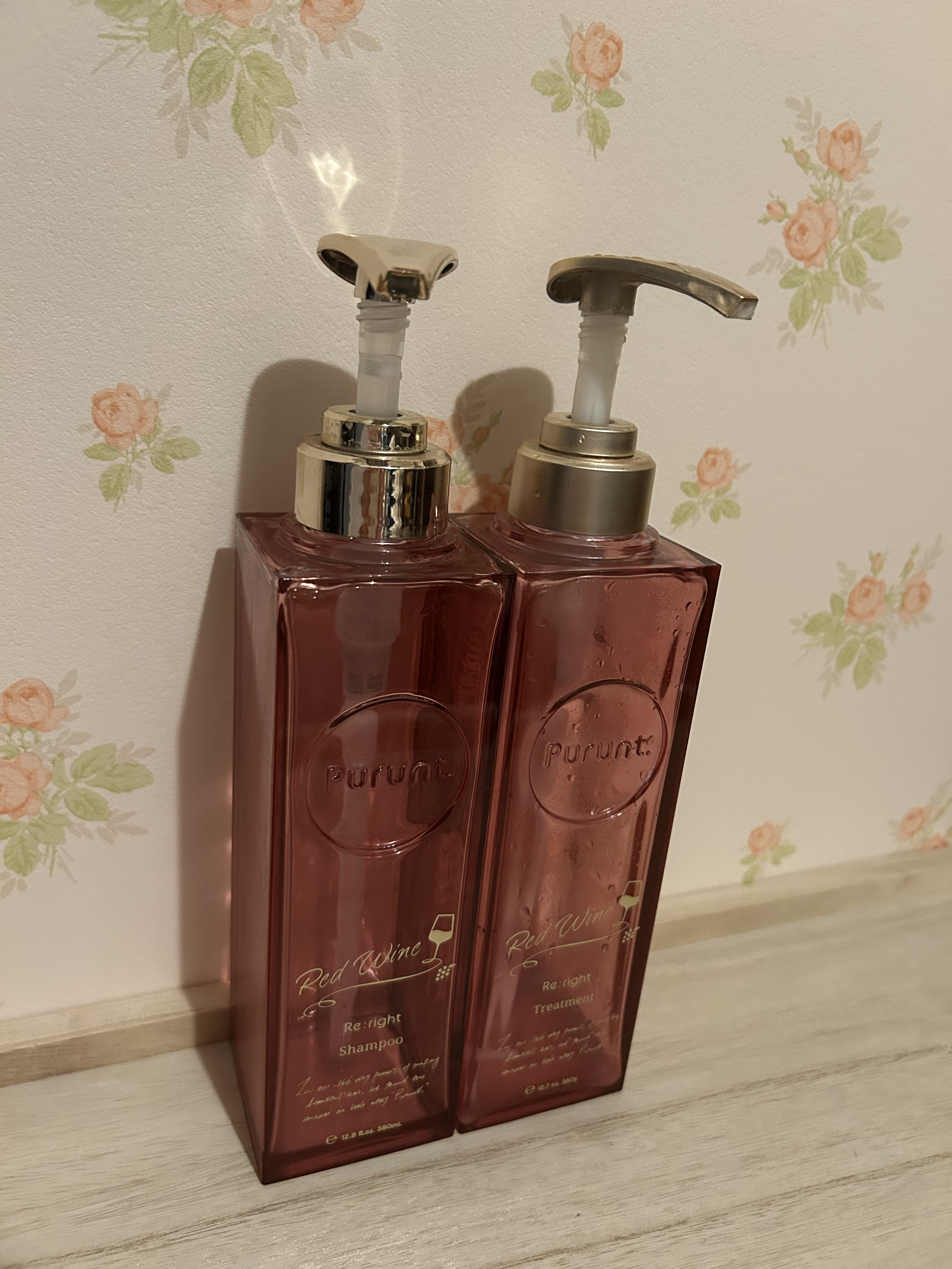 プルント　リライトペアセット　レッドワイン/Purunt./市販シャンプーを使ったクチコミ（1枚目）